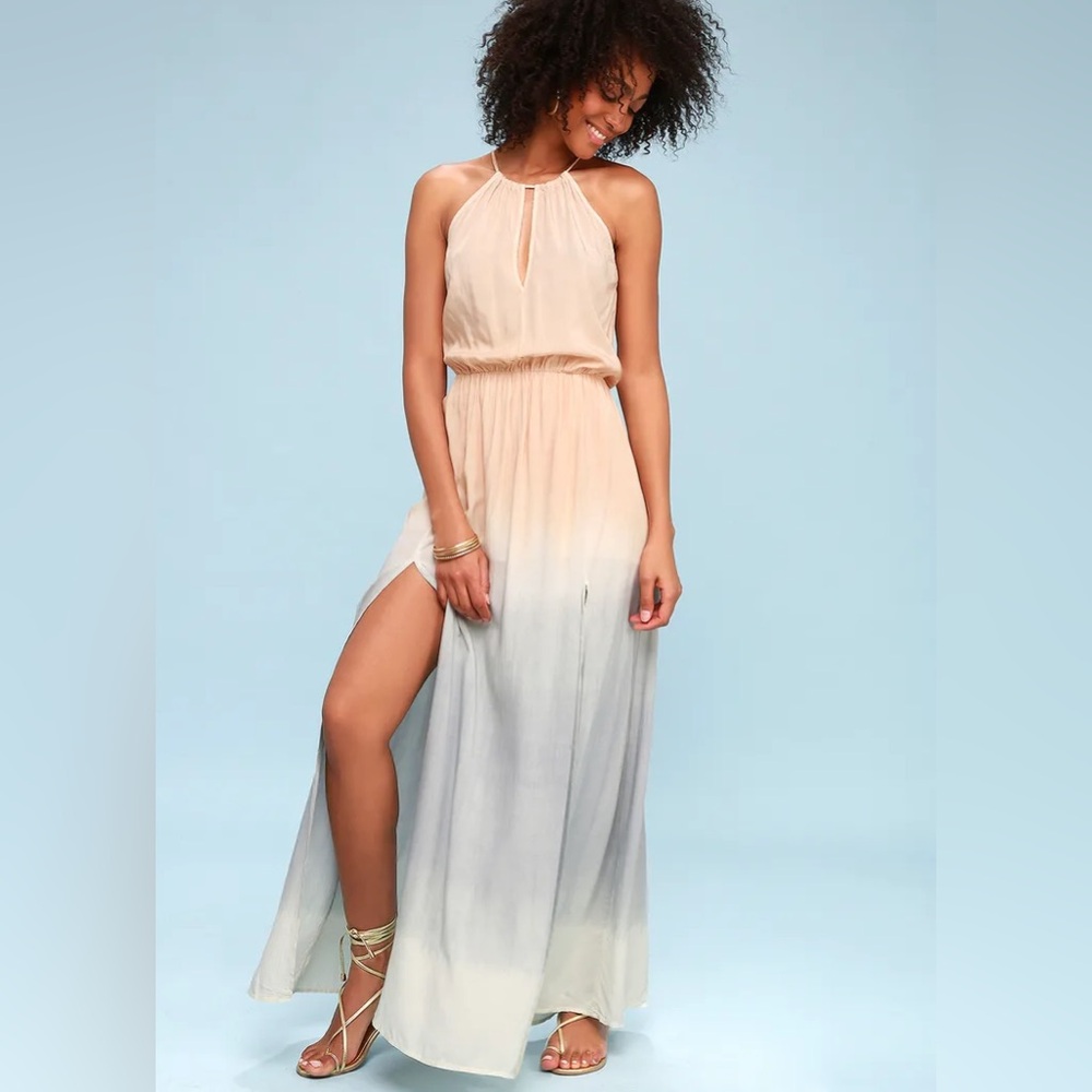 Lulus Dip-Dye Maxi Dress